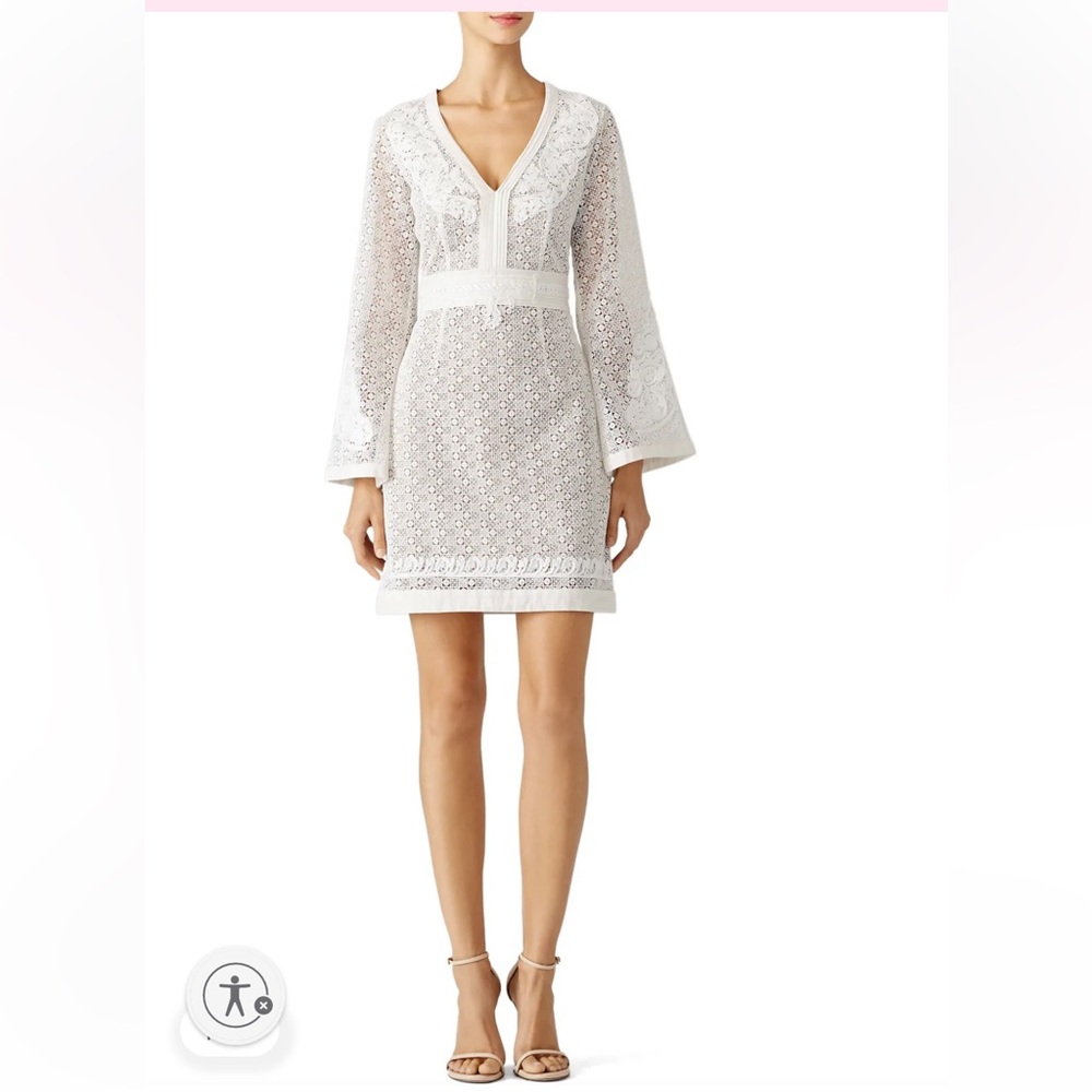 The Kooples White Cotton Lace Dress XS